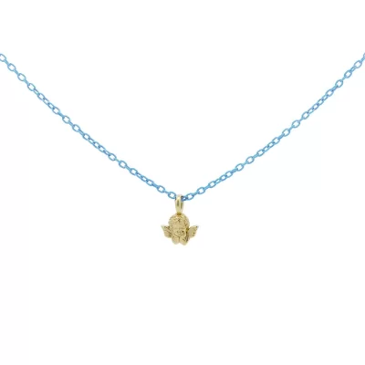 Girocollo Angioletto azzurro pastello Golden Mate