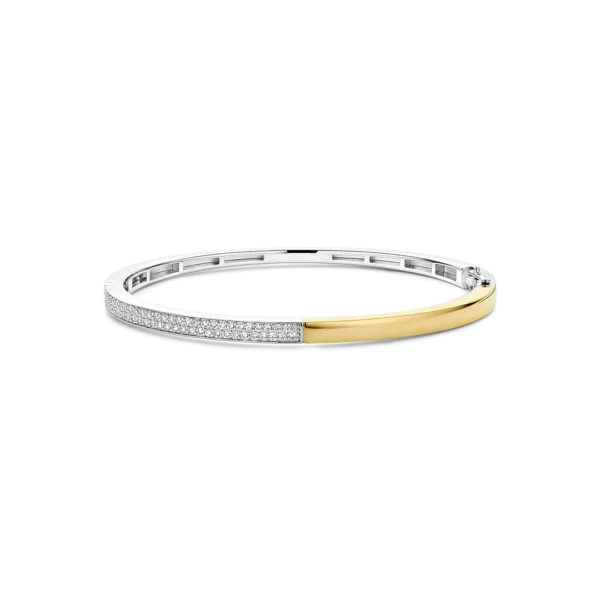 Bracciale Contrast Zirconia Bangle