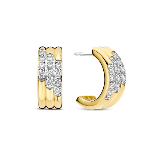 Orecchini Stardust Zirconia Layered