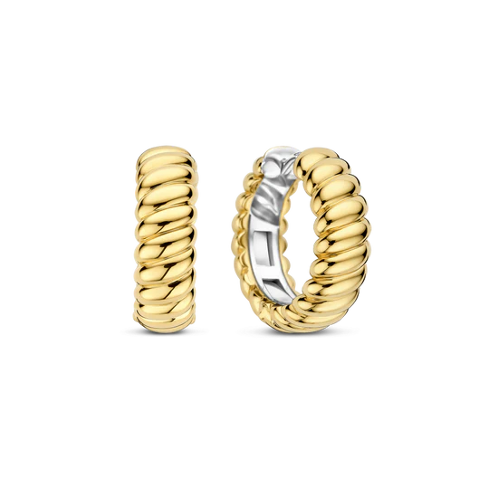 Orecchini Vintage Ribbed Hoops