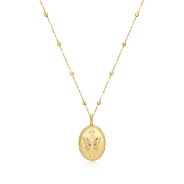 Collana Zoom Gold Butterfly Locket