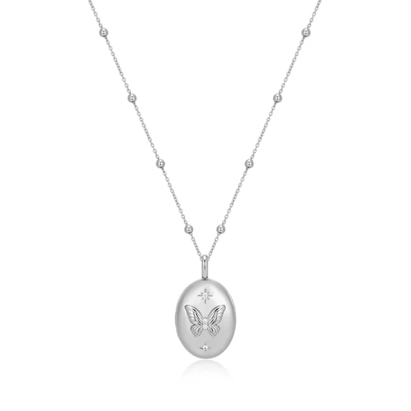 Collana Silver Butterfly Locket