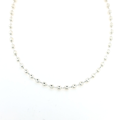 Collana argento pepite squadrate