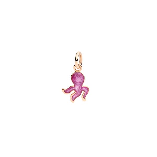 Charm Polpo OR 9K smalto perlato viola